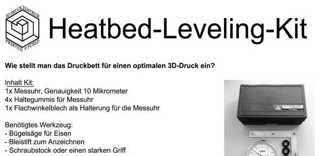 Anleitung Heatbed-Leveling-Kit